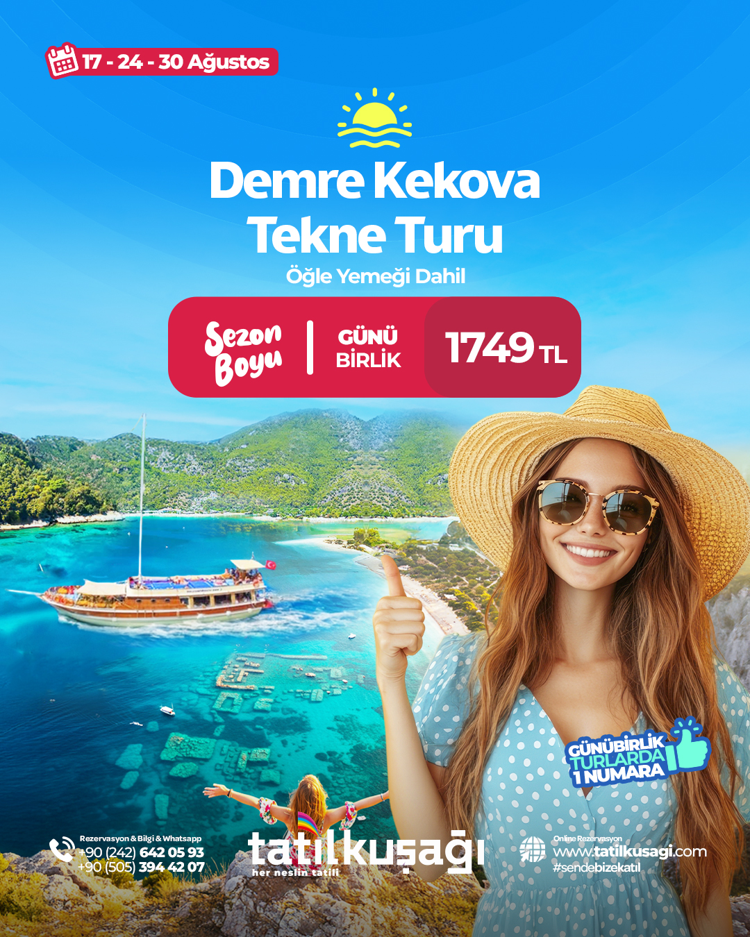 Demre Kekova Tekne Turu | Antalya Çıkışlı Günübirlik Mavi Yolculuk