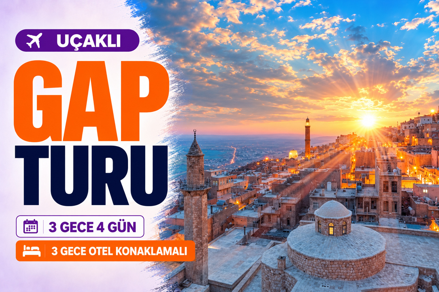 Herşey Dahil Uçaklı GAP Turu 3 Gece 4 Gün